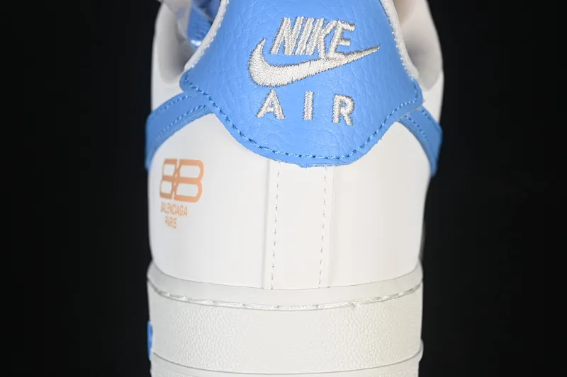 All categories Nk Air Force 1 Air Force series Nk Air Force 1 Low Air Force low-top Nike Air Force 1'07 Low Balenciaga co-branded white blue gold Air Force 1 low-top casual sneakers YF9511-803